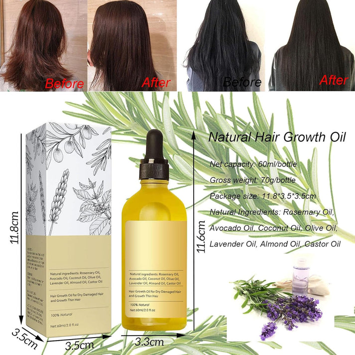 Veganik Natural Hair Growth Oil ( BUY 1 GET 1 FREE )