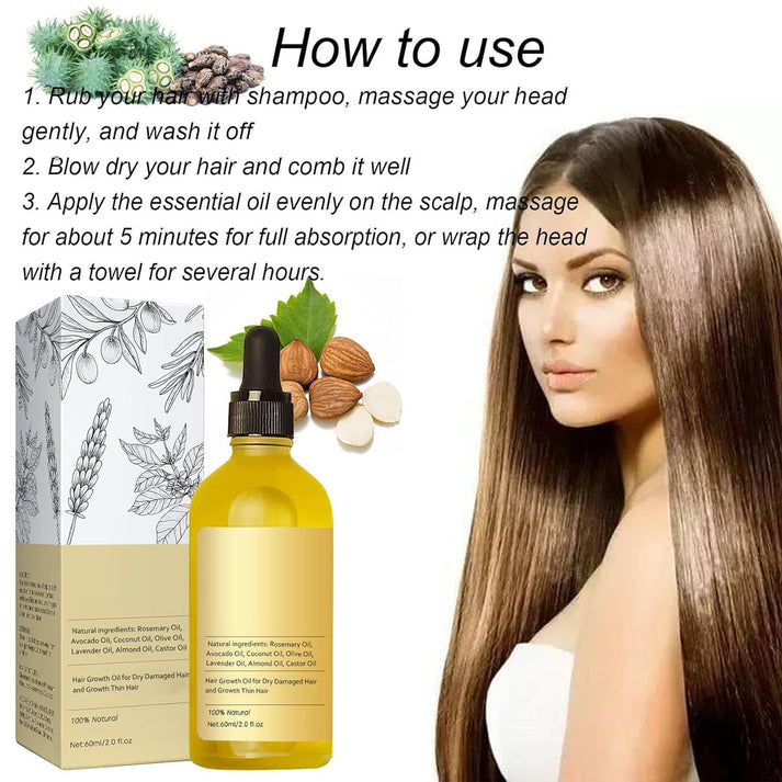 Veganik Natural Hair Growth Oil ( BUY 1 GET 1 FREE )