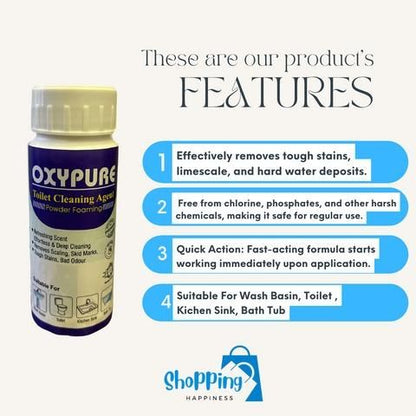 OxyPure Toilet Cleaning & Foaming Agent 100 gm - Buy 1 + Get 1 FREE