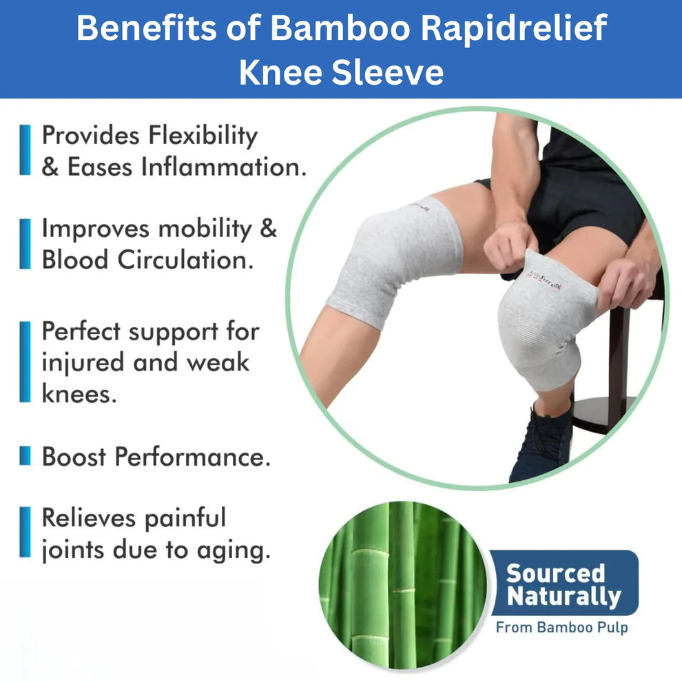 PainReliefPro™ | Bamboo Compression Knee Sleeve ( BUY 1 GET 1 FREE )